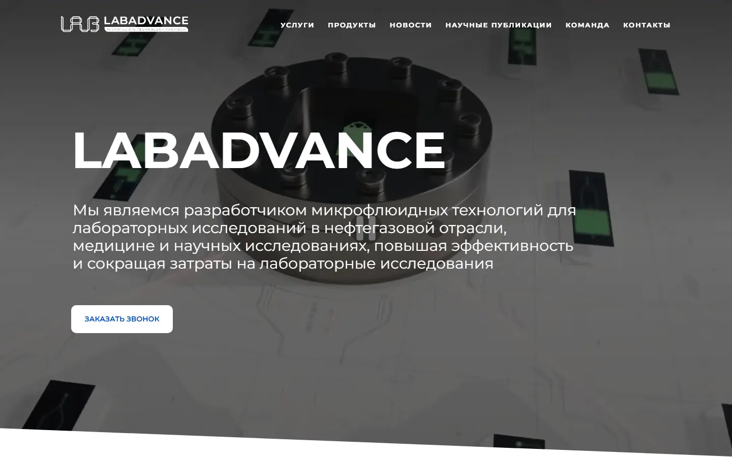 Скриншот сайта labadvance.ru
