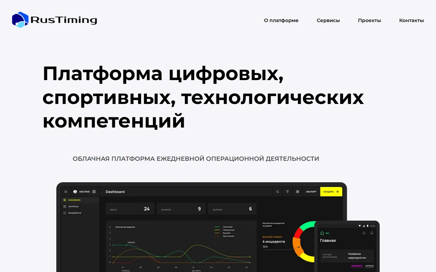 Скриншот сайта rustiming.com